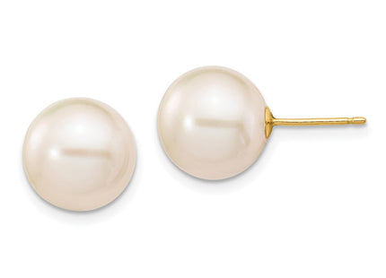 14k Yellow Gold Earrings Style X100PW - Classique Jewelry Inc.