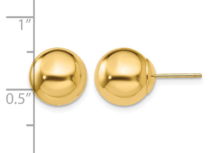 14K gold earrings, further view
