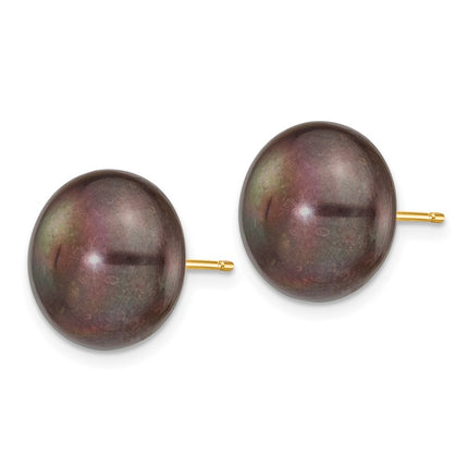 14k Yellow Gold Earrings Style X120BB - Classique Jewelry Inc.