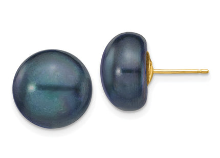 14k Yellow Gold Earrings Style X120BB - Classique Jewelry Inc.