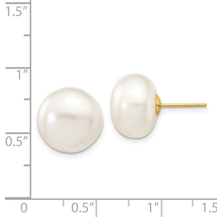 14k Yellow Gold Earrings Style X120BW - Classique Jewelry Inc.