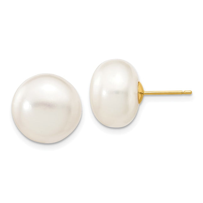 14k Yellow Gold Earrings Style X120BW - Classique Jewelry Inc.
