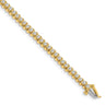 14k Complete 0.93 carat Round AAA Diamond Fancy Spiral Tennis Bracelet