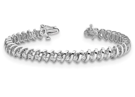 14k White Gold Bracelets Style X2000WAA - Classique Jewelry Inc.