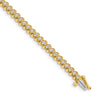 14k Complete 1.4 carat Round VS Diamond Fancy Spiral Tennis Bracelet