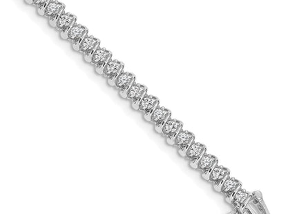14k White Gold Bracelets Style X2001WA - Classique Jewelry Inc.