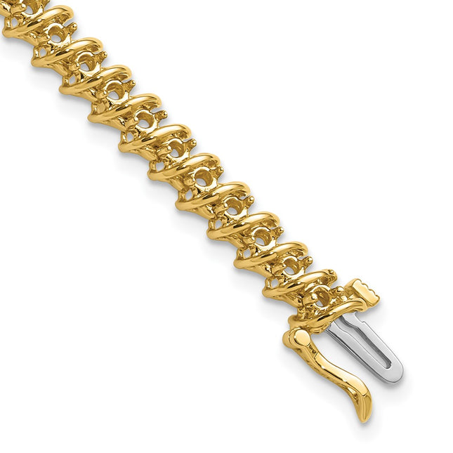 14k Yellow Gold Bracelets Style X2002 - Classique Jewelry Inc.