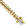 14k Complete 1.95 carat Round A Diamond Fancy Spiral Tennis Bracelet