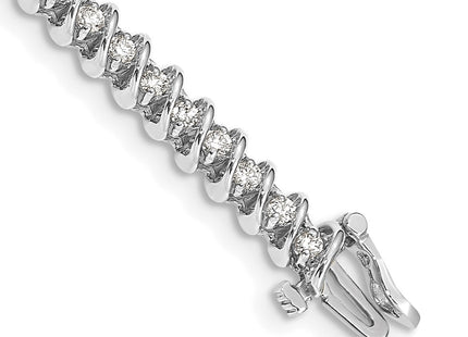 14k White Gold Bracelets Style X2002WAAA - Classique Jewelry Inc.