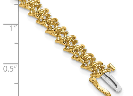14k Yellow Gold Bracelets Style X2003 - Classique Jewelry Inc.