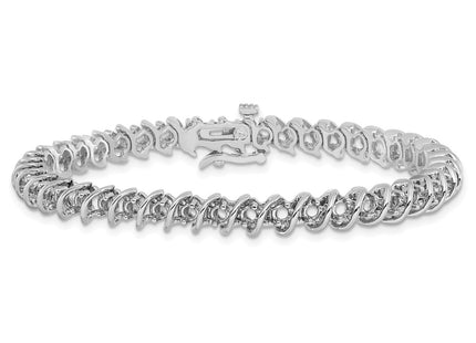 14k White Gold Bracelets Style X2003W - Classique Jewelry Inc.