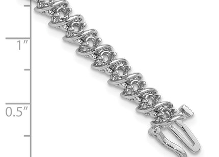14k White Gold Bracelets Style X2003W - Classique Jewelry Inc.
