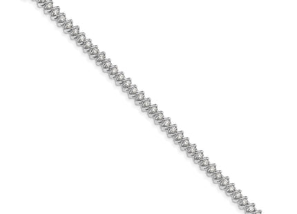 14k White Gold Bracelets Style X2003WVS - Classique Jewelry Inc.