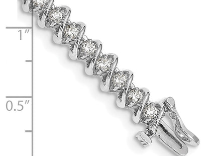 14k White Gold Bracelets Style X2003WA - Classique Jewelry Inc.