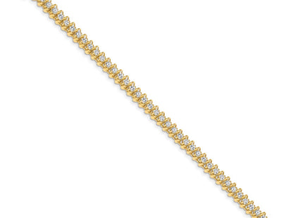 14k Yellow Gold Bracelets Style X2004VS - Classique Jewelry Inc.