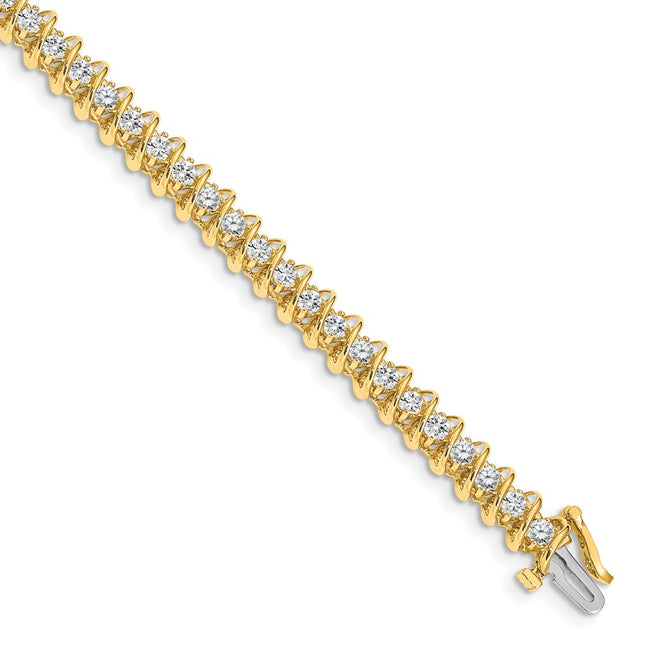 14k Yellow Gold Bracelets Style X2004AA - Classique Jewelry Inc.