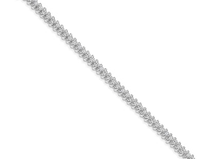 14k White Gold Bracelets Style X2004W - Classique Jewelry Inc.