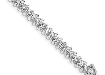14k White Gold Bracelets Style X2004W - Classique Jewelry Inc.