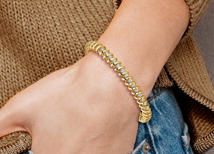 14k Yellow Gold Bracelets Style X2005VS - Classique Jewelry Inc.