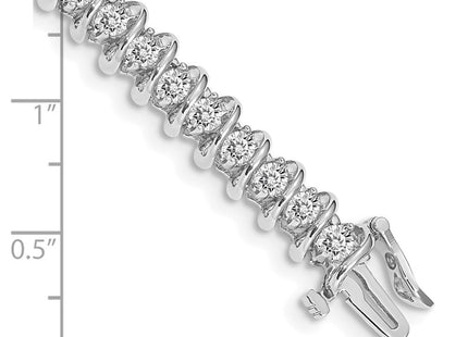 14k White Gold Bracelets Style X2005WVS - Classique Jewelry Inc.