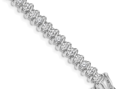 14k White Gold Bracelets Style X2005W - Classique Jewelry Inc.