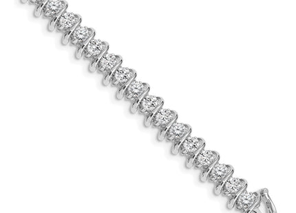 14k White Gold Bracelets Style X2006WA - Classique Jewelry Inc.