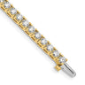 14k Complete 6.6 carat Round VS Diamond 4-prong Tennis Bracelet
