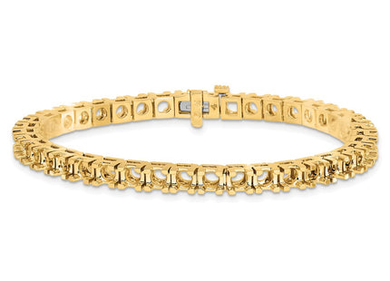 14k Yellow Gold Bracelets Style X2046 - Classique Jewelry Inc.