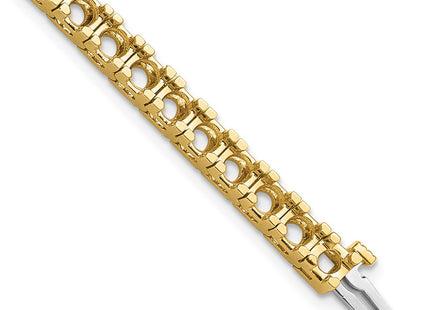 14k Yellow Gold Bracelets Style X2046 - Classique Jewelry Inc.