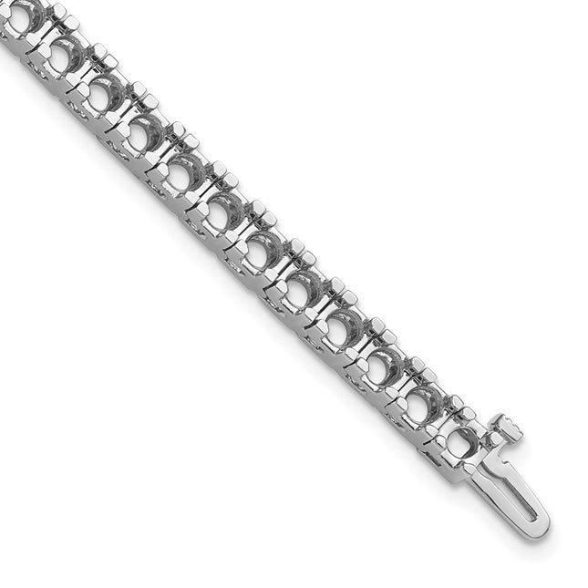14k White Gold Bracelets Style X2046W - Classique Jewelry Inc.