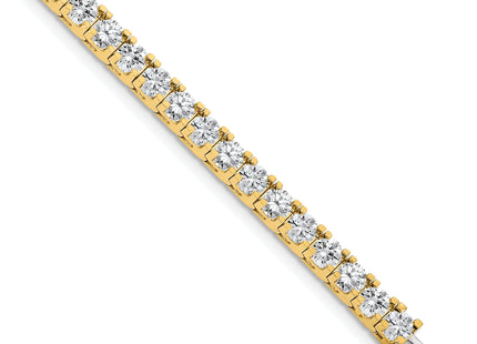 14k Complete 1.25 carat Round A Diamond 4-prong Tennis Bracelet