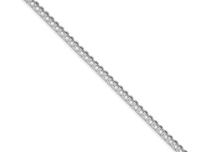 14K white gold diamond bracelet, alternate view