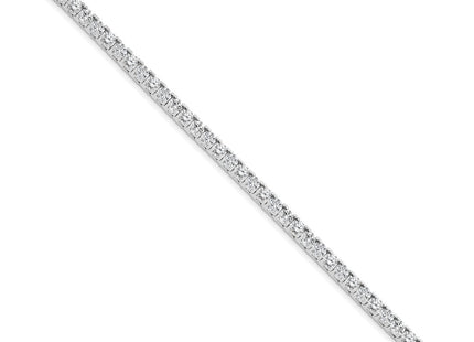 14K white gold diamond bracelet, alternate view