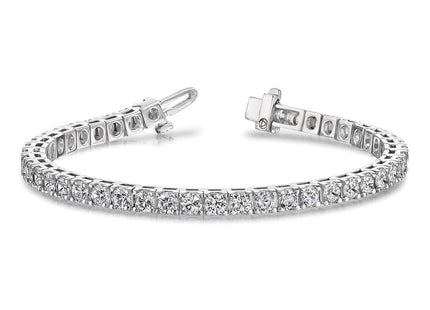 14K white gold diamond bracelet, another view
