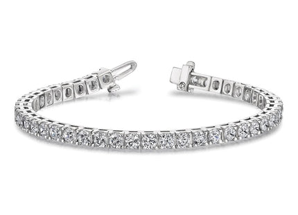 14K white gold diamond bracelet, another view