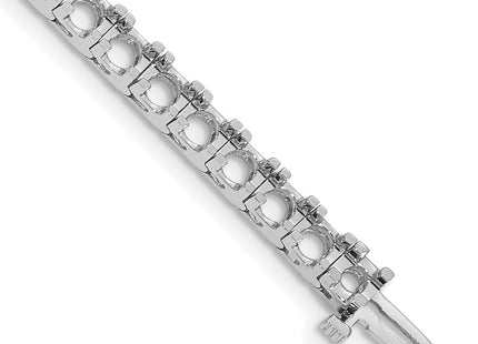 14K white gold diamond bracelet