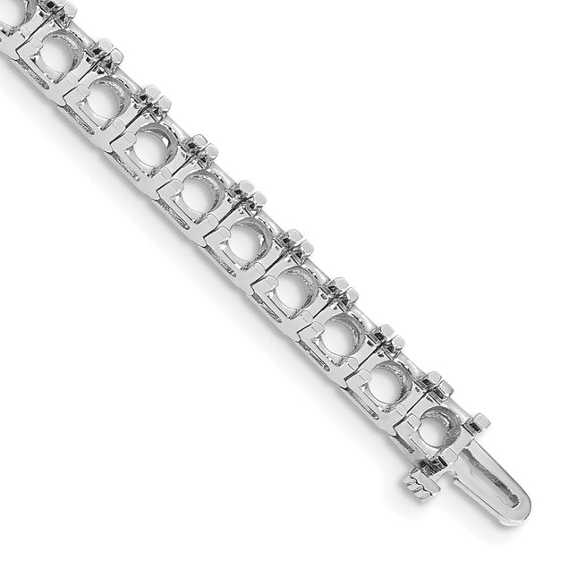 14k White Gold Bracelets Style X2048W - Classique Jewelry Inc.