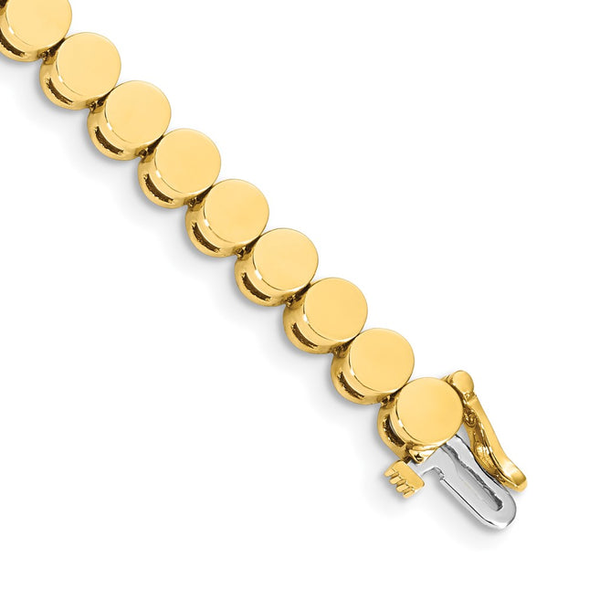 14K gold diamond bracelet