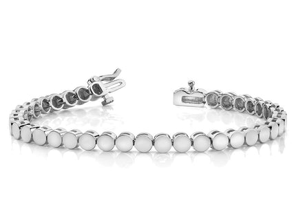 14k White Gold Bracelets Style X2092W - Classique Jewelry Inc.