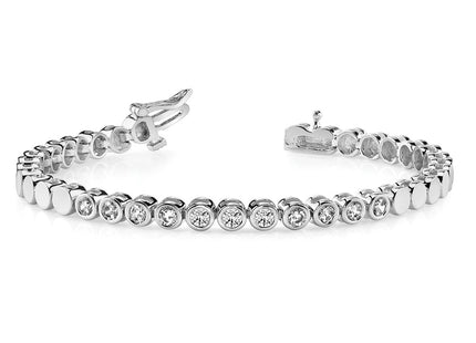 14k White Gold Bracelets Style X2092W - Classique Jewelry Inc.
