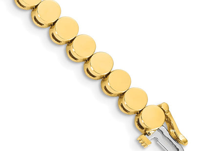 14k Gold Round Add-a-Diamond Bracelet with Multiple Stone Settings Available (Style X2092)