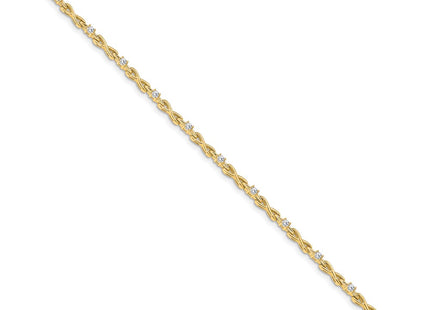 14k Yellow Gold Bracelets Style X2106AA - Classique Jewelry Inc.