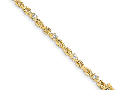 14k Yellow Gold Bracelets Style X2106VS - Classique Jewelry Inc.