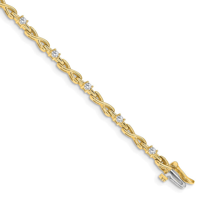 14k Yellow Gold Bracelets Style X2106AA - Classique Jewelry Inc.