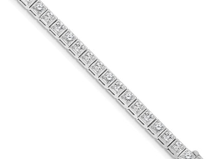 14k White Gold Bracelets Style X2163WAA - Classique Jewelry Inc.