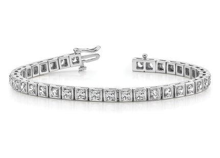 14k White Gold Bracelets Style X2164W - Classique Jewelry Inc.