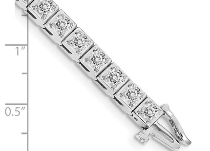 14k White Gold Bracelets Style X2164WAA - Classique Jewelry Inc.