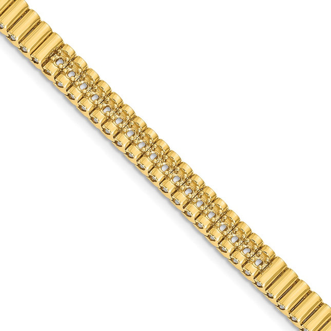 14k Yellow Gold Bracelets Style X2167 - Classique Jewelry Inc.