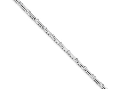 14k White Gold Bracelets Style X2177W - Classique Jewelry Inc.