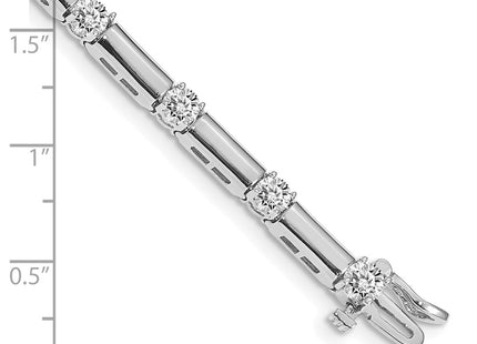 14k White Gold Bracelets Style X2177W - Classique Jewelry Inc.